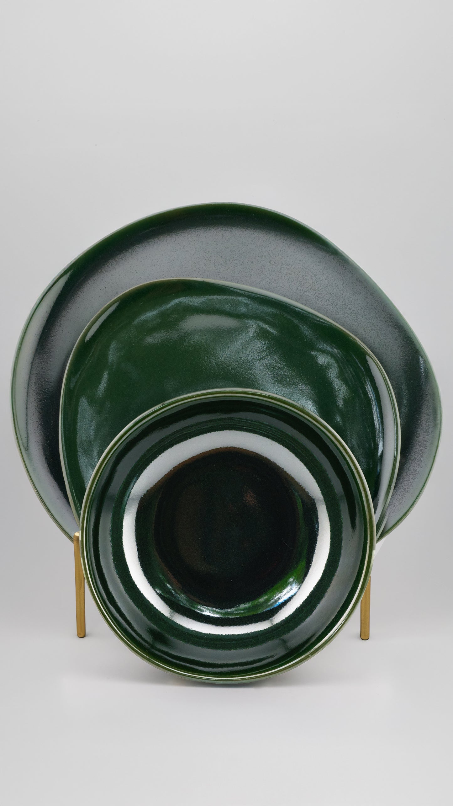 SET DE 4 - AMORFO VERDE SERRANO