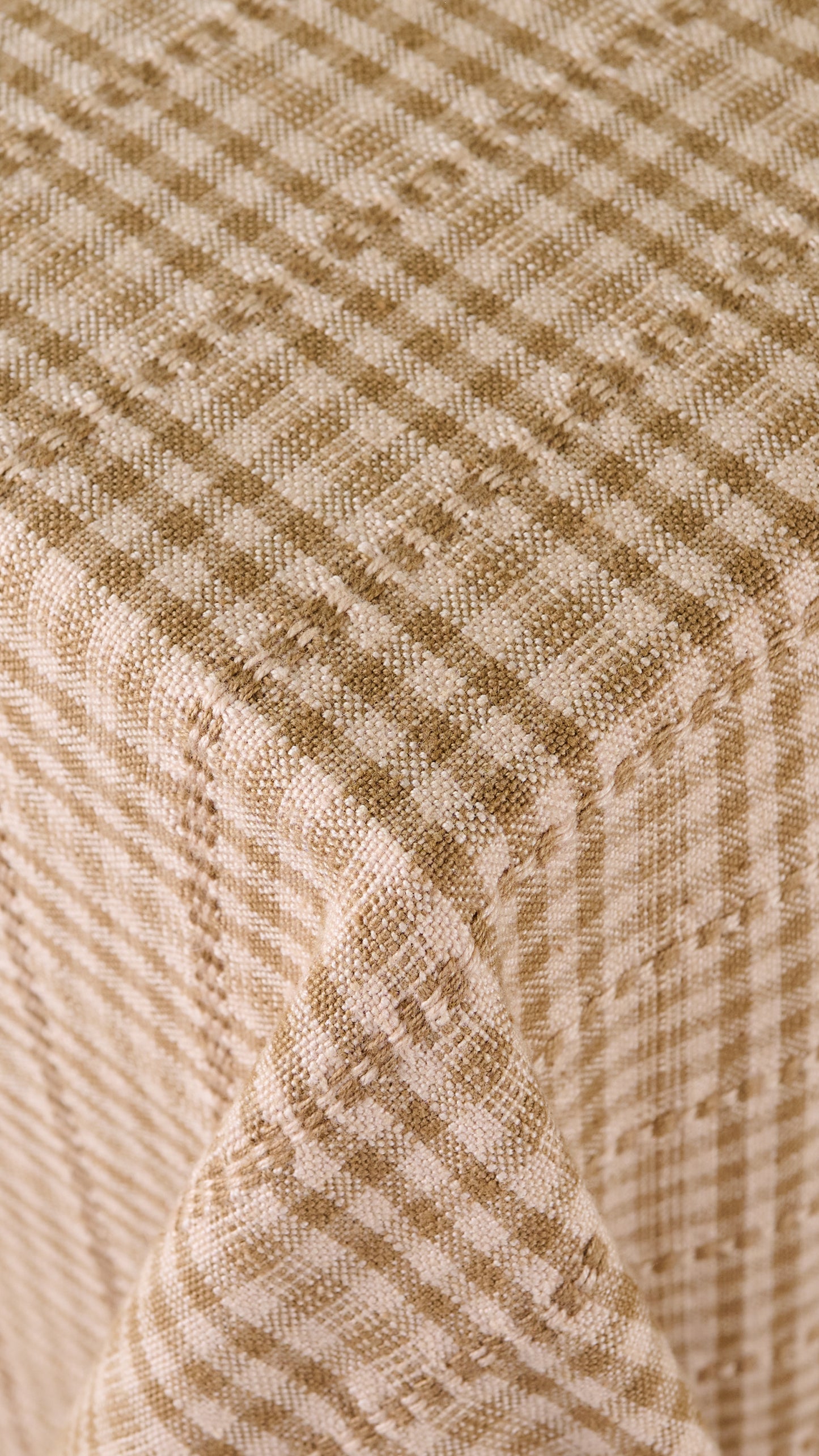 BEIGE FROZEN TABLECLOTH