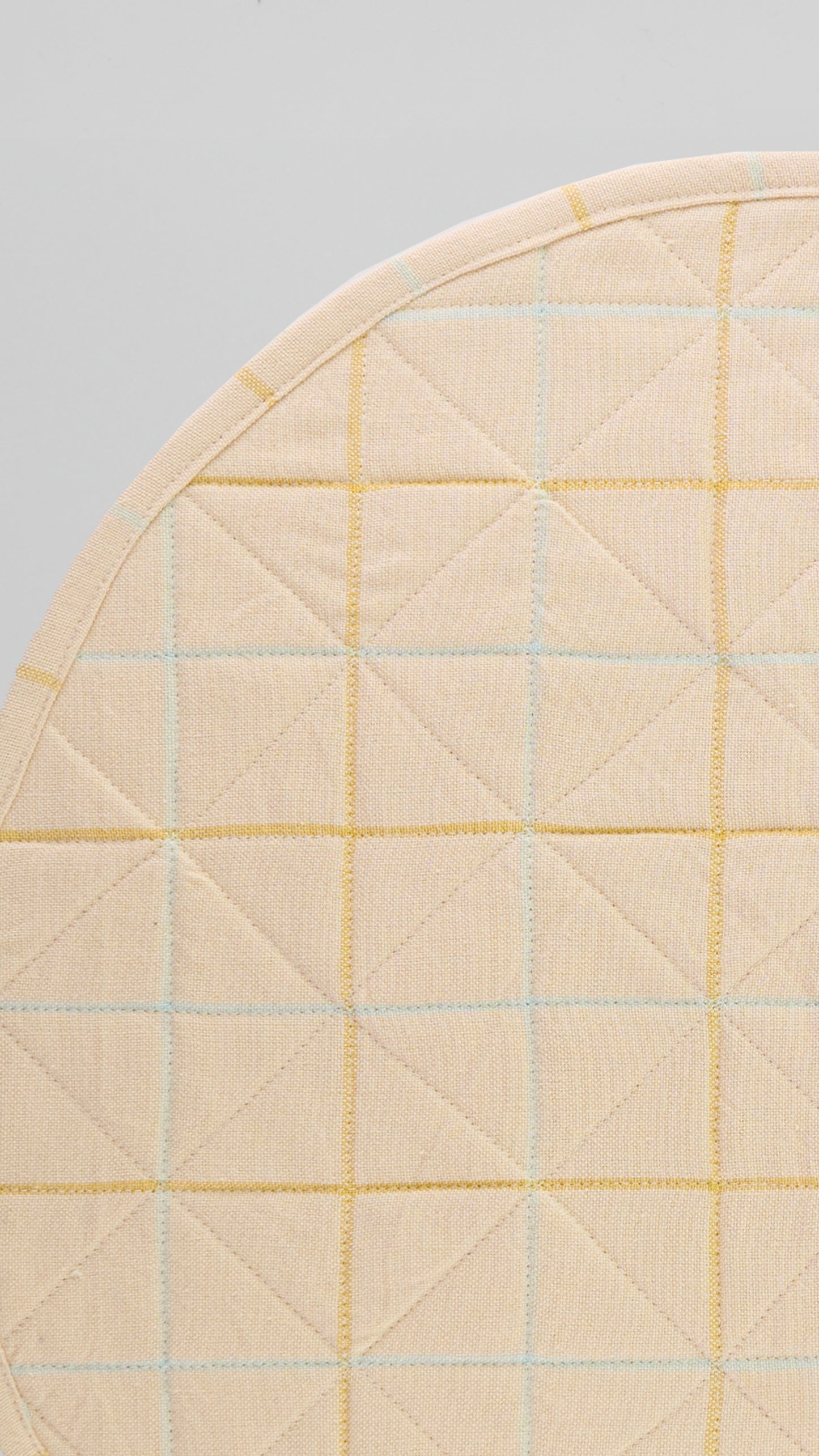 SET DE 2- INDIVIDUAL REDONDO CREMA