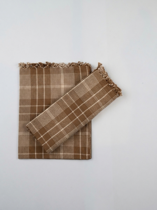 SET DE 2- SERVILLETA  TABACO