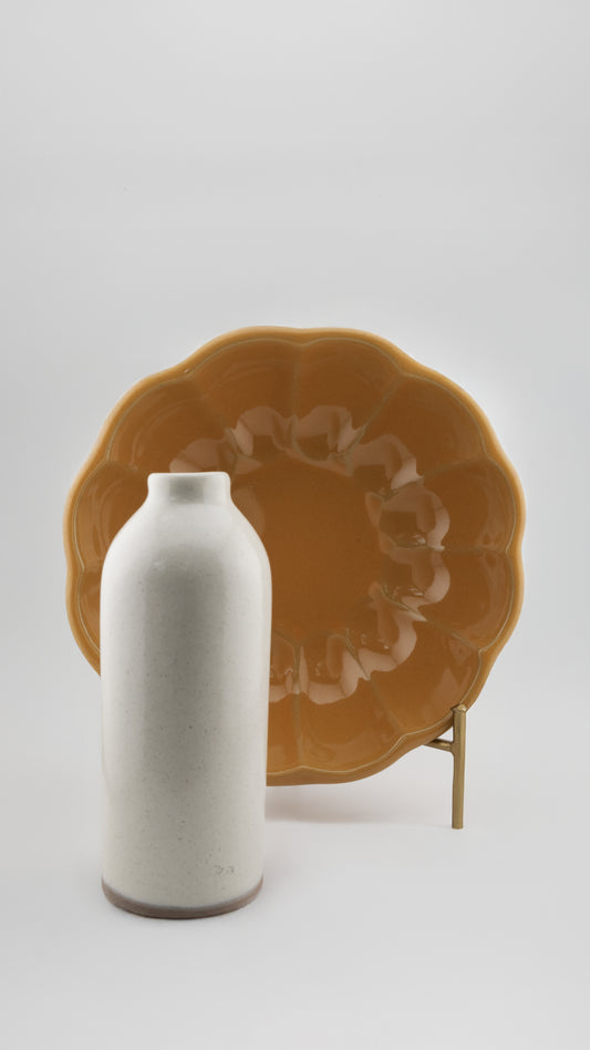 SET 10 – JARRÓN LECHE PLATÓN MOSTAZA