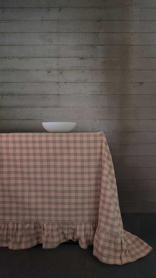 NUDE ROLLED TABLECLOTH