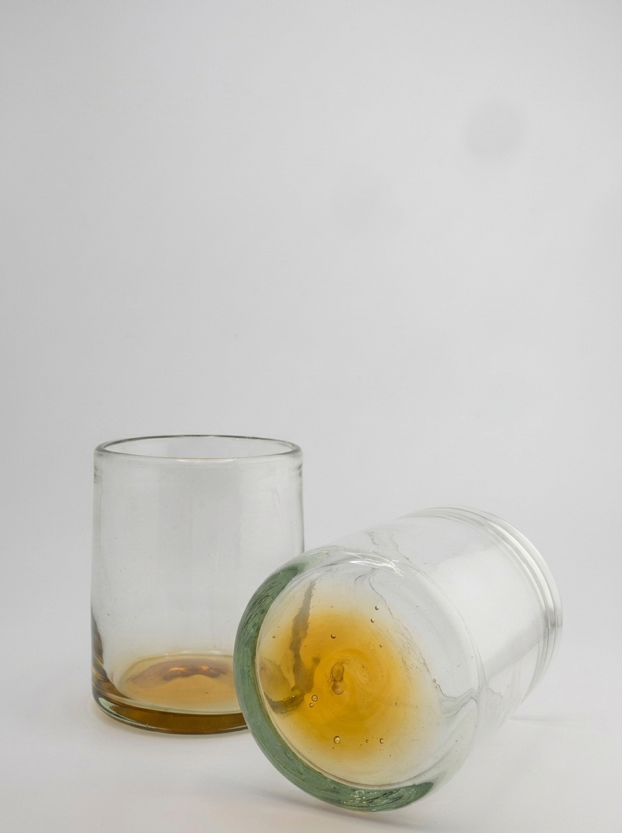 SET DE 2 - VASO DOF 01 AMBAR LIGHT