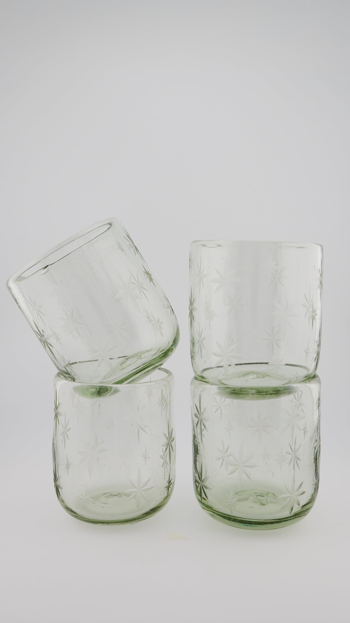 SET DE 4 - VASO GRANDE ESTRELLAS