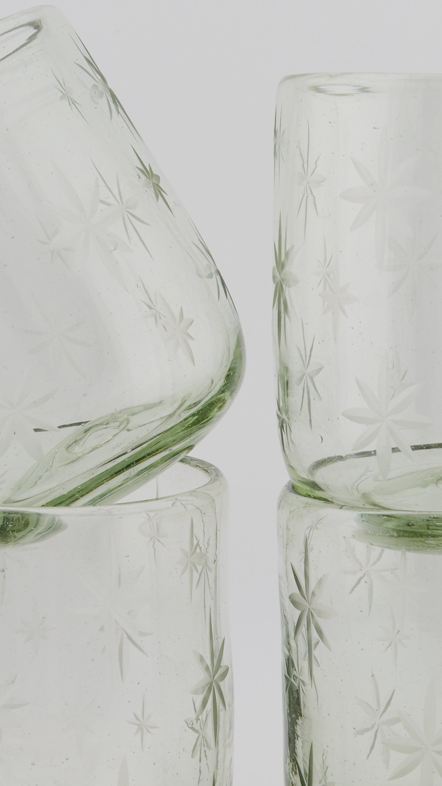 SET DE 4 - VASO GRANDE ESTRELLAS