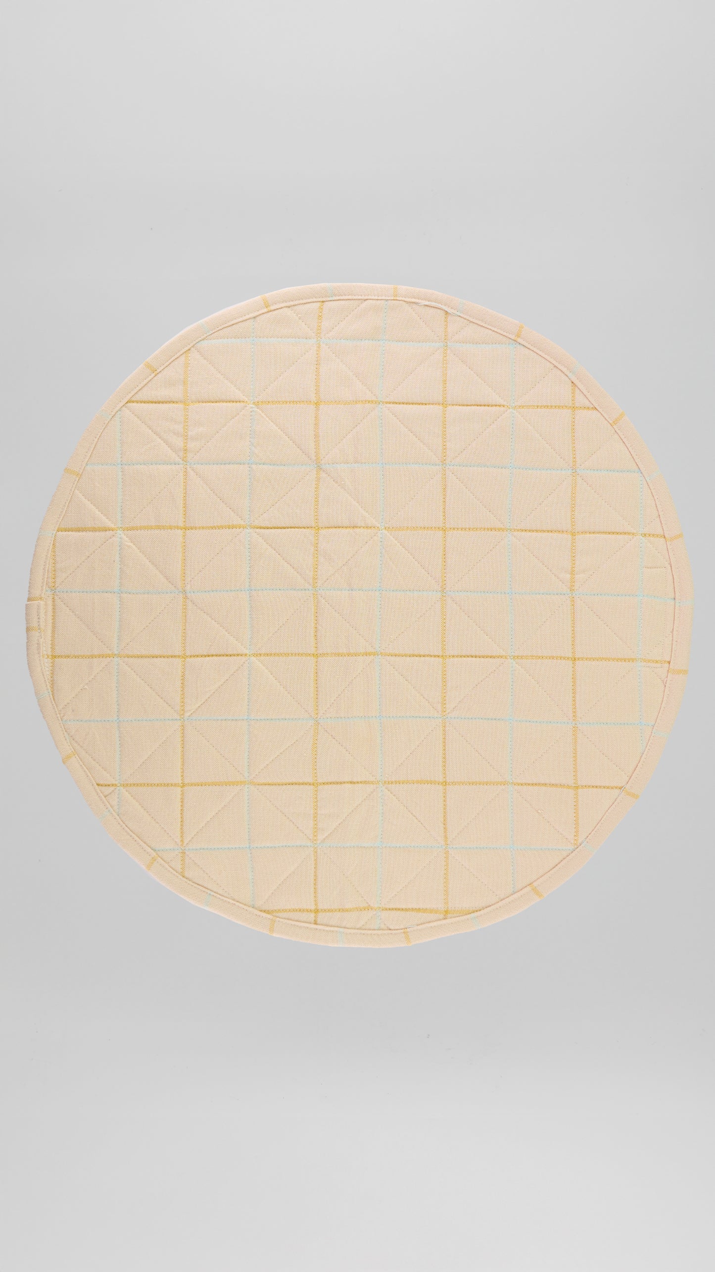 SET DE 2- INDIVIDUAL REDONDO CREMA